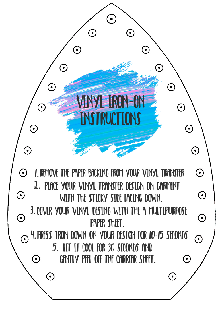 How to apply Vinyl Iron Ons (HTV)